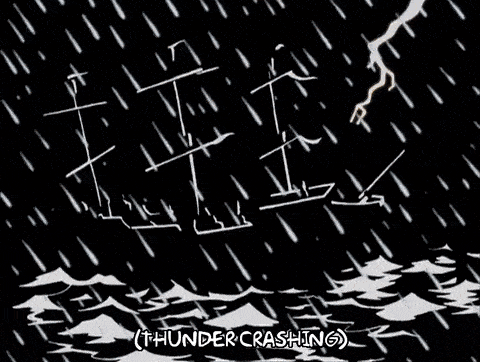 thunder crashing