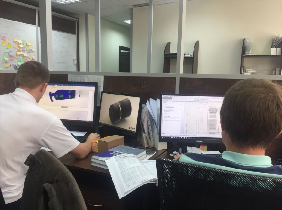 engineering team working on optimization